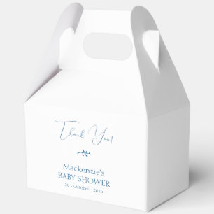 Modern Classy Minimalist Baby Shower Favour Box