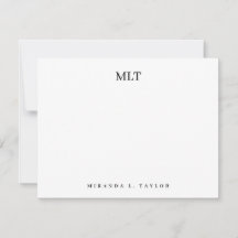 Modern Classy Monogram Initals Personalised Name 