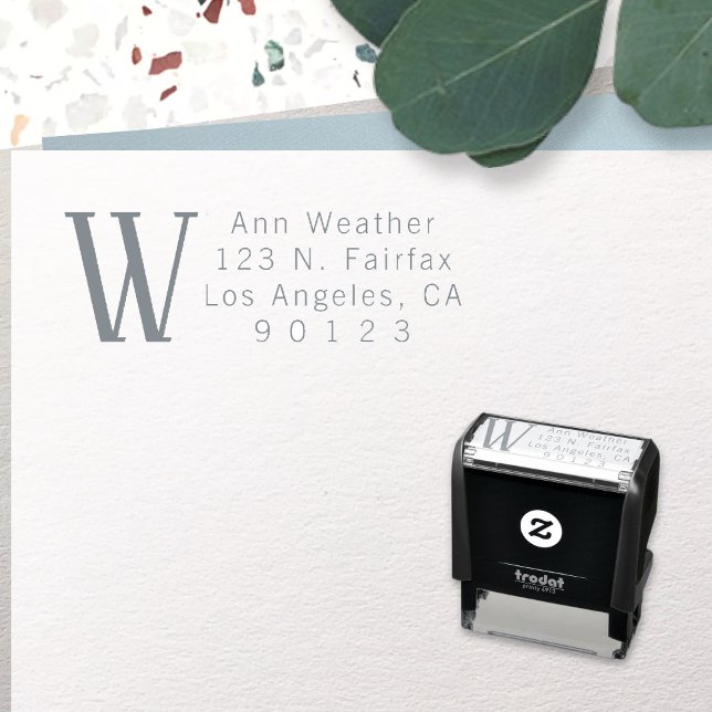 Modern Classy Return Address Self-inking Stamp (Creator Uploaded)