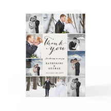 Modern Classy Script 8 Multi Photo Stylish Wedding