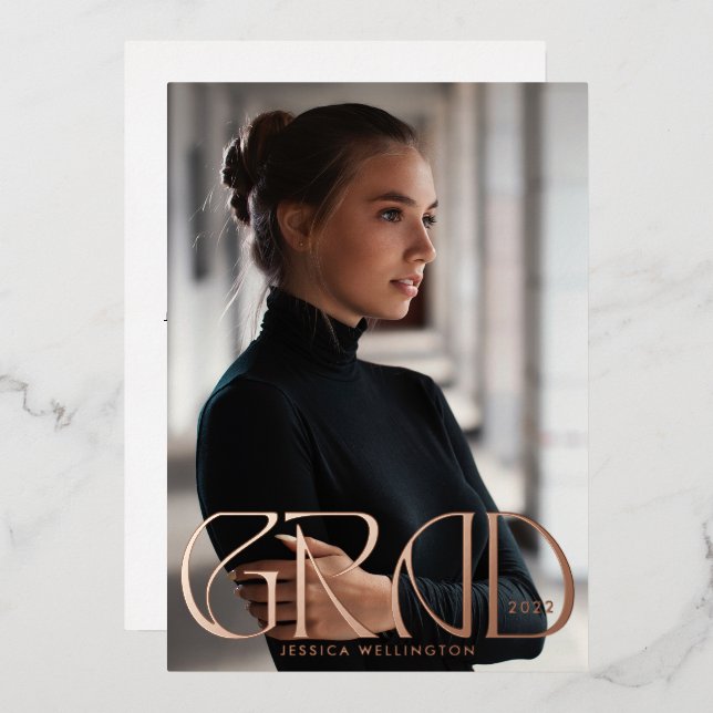 Modern Classy Tyopgraphy Graduate Photo 2023 (Front/Back)