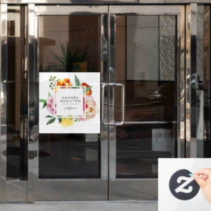 Modern Classy Watercolor Peony Floral CUSTOM