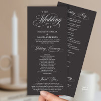 Modern Classy Wedding Ceremony Order
