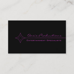 Modern Clean Diamond Business Card, Purple Business Card