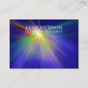 Modern Clean Elegant Design Colourful Light Business Card
