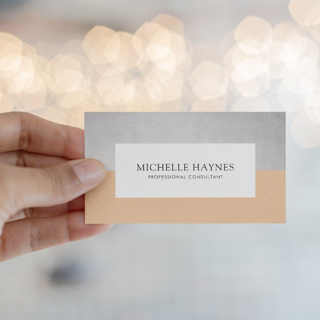 Modern Clean Luxe Minimalist Professional Orange Business Card (Creator Uploaded)