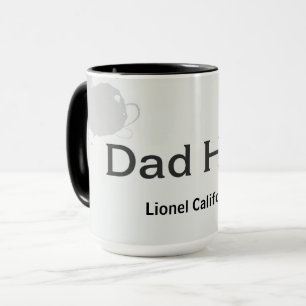 Modern Clean Minimalist Dad Hero Gift Mug