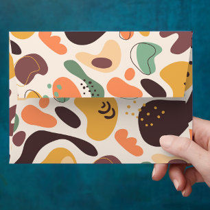 Modern Clean Pattern Abstract Artwork Colourful  Envelope