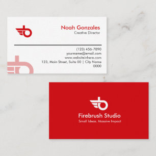 Modern Clean Professional Minimal Creative Studio Business Card