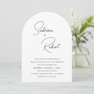 Modern Clean Wedding Invitation