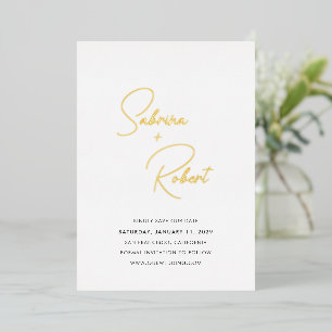Modern Clean Wedding Save the Date