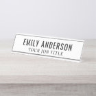 Modern Clean White Professional Name Title