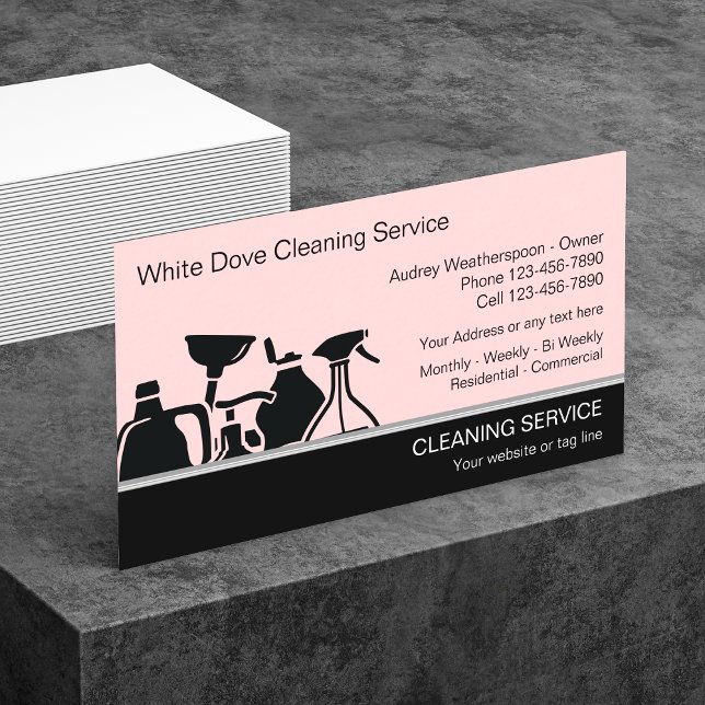 Modern Cleaning Business Cards (Creator Uploaded)