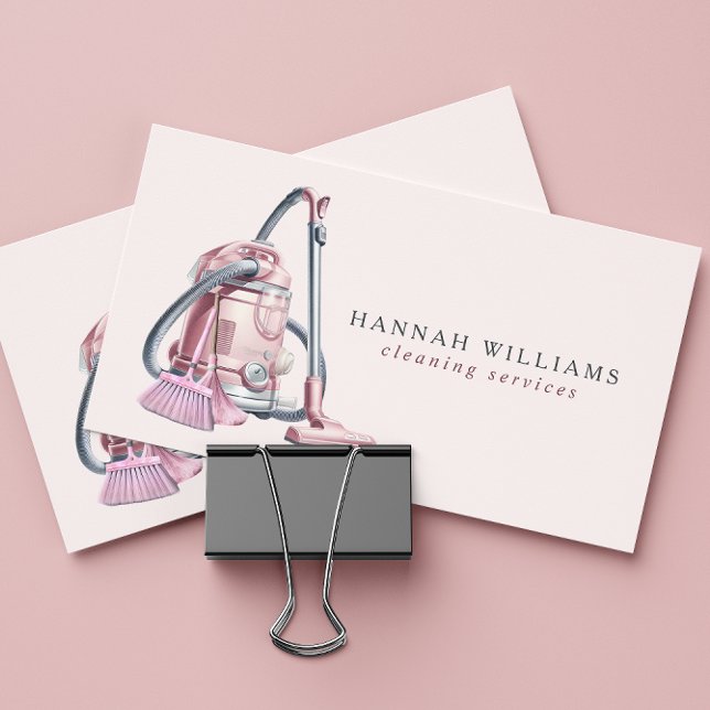 Modern Cleaning Services Logo Business Card (Creator Uploaded)