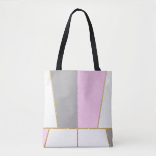 modern clear elegant faux gold glitter pattern tote bag