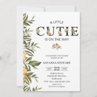 Modern Clementine Cutie Baby Shower