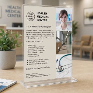 Modern Clinic Doctor Healthcare Custom Logo Flyer
