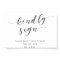 Modern Clligraphy Wedding Guest Book Kindly Sign