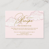 Modern Cloud Bridal Shower Recipe Request