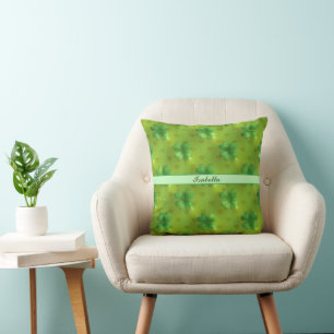 Modern Clover 4 Lists Green Collection Cushion