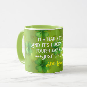 Modern Clover 4 Lists Green Collection Mug