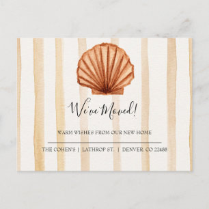 Modern Coastal New Home Moving Announcement Postcard
