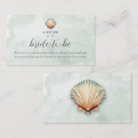 Modern Coastal Seashell Aqua Shower Recipe Request
