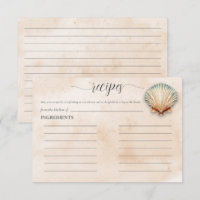 Modern Coastal Seashell Sand Bridal Shower Recipe