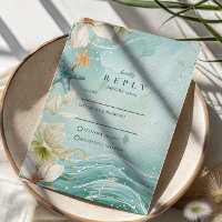 Modern Coastal Wave Floral Wedding
