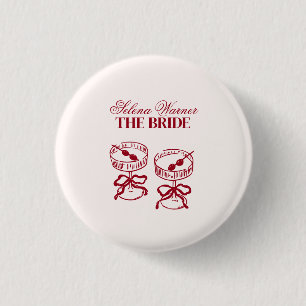 Modern Cocktails Bachelorette Weekend 3 Cm Round Badge