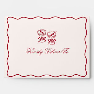 Modern Cocktails Bachelorette Weekend Envelope