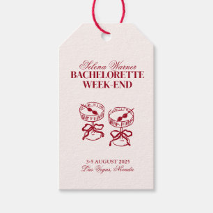 Modern Cocktails Bachelorette Weekend Gift Tags