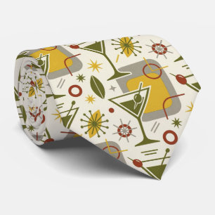 Modern Cocktails   Olive Green Martini Neck Tie