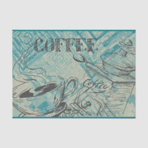 Modern Coffee Art Tissue Paper