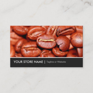 Modern Coffee Beans Store Business Card