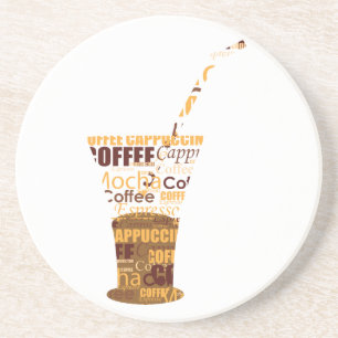 Modern Coffee Illustration Coaster