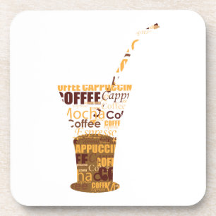 Modern Coffee Illustration Coaster
