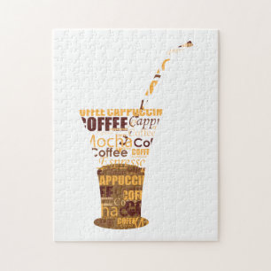 Modern Coffee Illustration Jigsaw Puzzle
