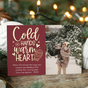 Modern Cold Hands Warm Heart Photo Foil
