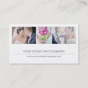 Modern Collage Appointment Reminder Card - White