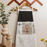 Modern Collage Best Grandpa Ever Beauty Gift Apron<br><div class="desc">A modern collage "Best Grandpa Ever" gift is a creative and personalised way to show your appreciation and love for your grandfather. This type of gift typically involves using digital technology to compile a collection of photos and images that showcase special moments and memories you have shared with your grandpa....</div>