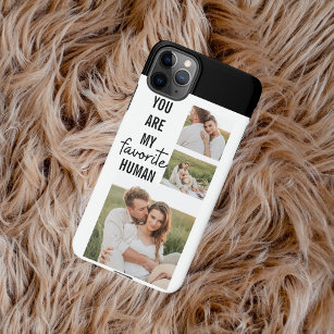 Modern Collage Couple Photo & Romantic Love Quote iPhone 11Pro Max Case