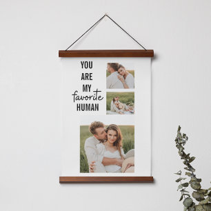 Modern Collage Couple Photo & Romantic Love Quote Poster