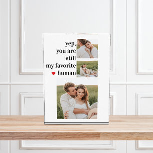 Modern Collage Couple Photo Romantic Quote