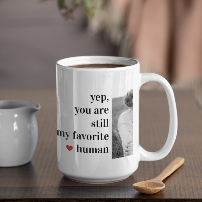 Modern Collage Couple Photo Romantic Quote Coffee Mug (Creator Uploaded)