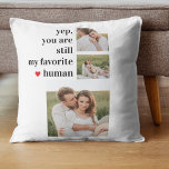 Modern Collage Couple Photo Romantic Quote Cushion<br><div class="desc">Modern Collage Couple Photo Romantic Quote</div>