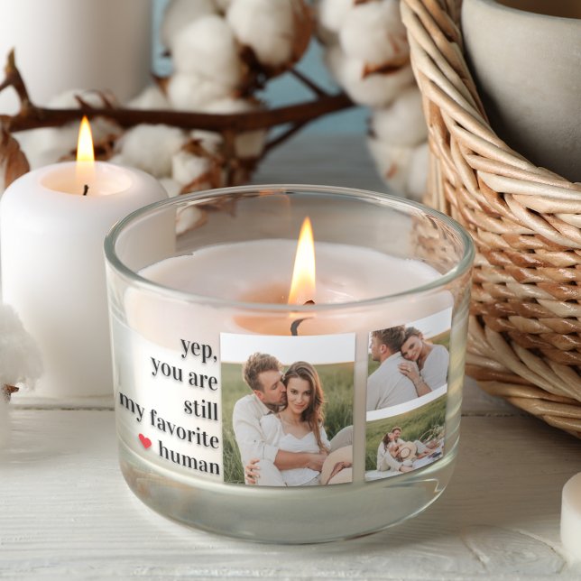 Modern Collage Couple Photo Romantic Quote Rectangular Sticker (Creator Uploaded)