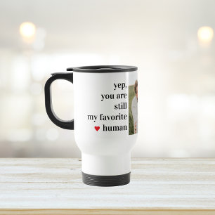 Modern Collage Couple Photo Romantic Quote Travel Mug