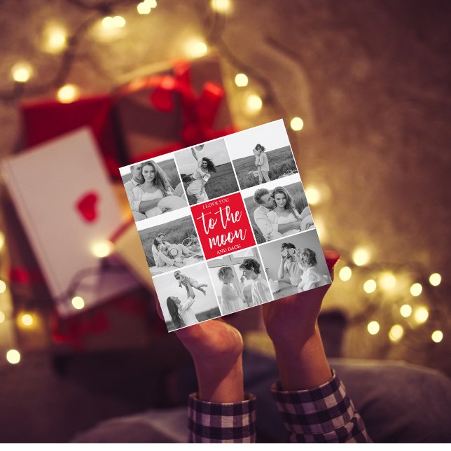 Modern Collage Couple Photo & To The Moon Quote (Creator Uploaded)