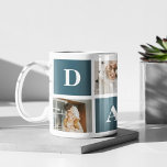 Modern Collage Fathers Photo & Green Daddy Gifts Coffee Mug<br><div class="desc">A modern collage fathers photo is a personalised gift that combines multiple photos of a father or father figure in a creative and stylish manner. It involves selecting several meaningful pictures and arranging them in a collage format, often with overlapping or grid-like designs. The photos can feature different moments or...</div>